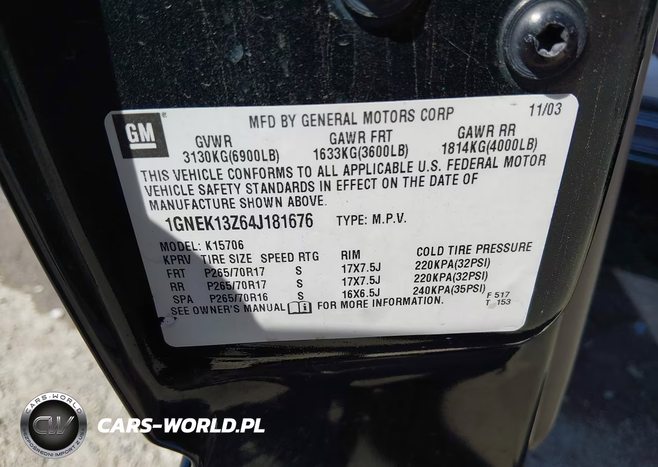 2004 Chevrolet Tahoe Lt VIN:1GNEK13Z64J181676 - 9