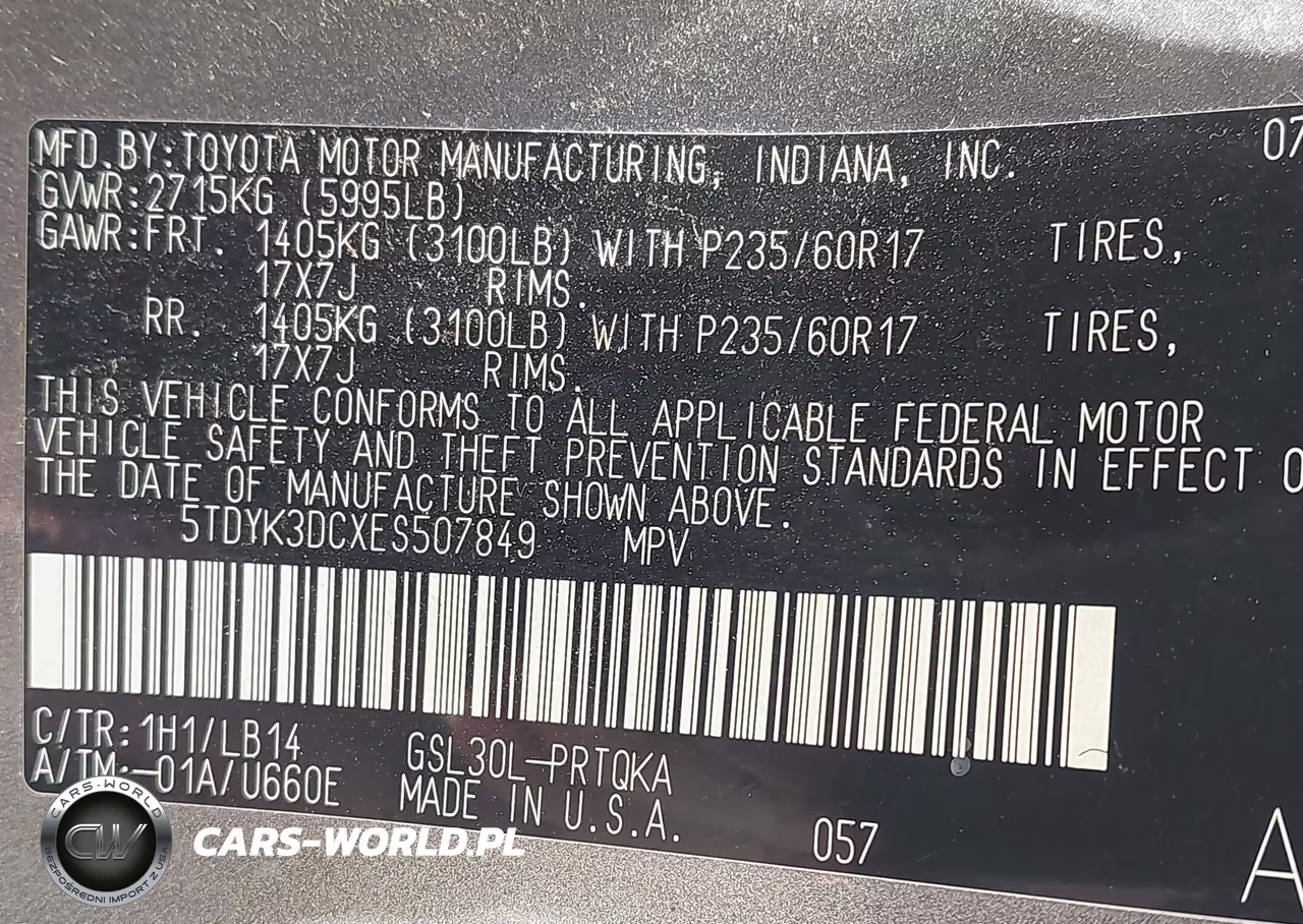2014 Toyota Sienna Xle V6 8 Passenger VIN:5TDYK3DCXES507849 - 9