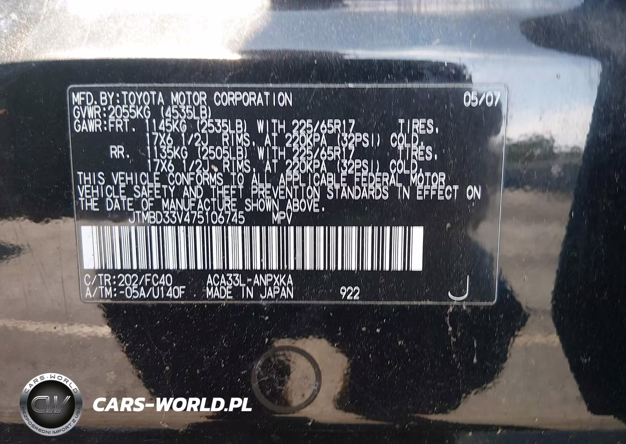 2007 Toyota Rav4 VIN:JTMBD33V475106745 - 9