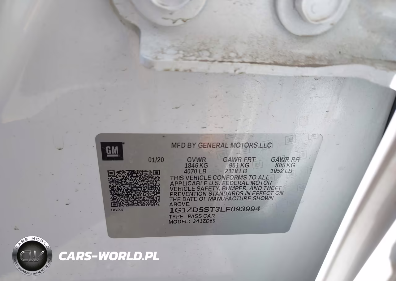 2020 Chevrolet Malibu Fwd Lt VIN:1G1ZD5ST3LF093994 - 9