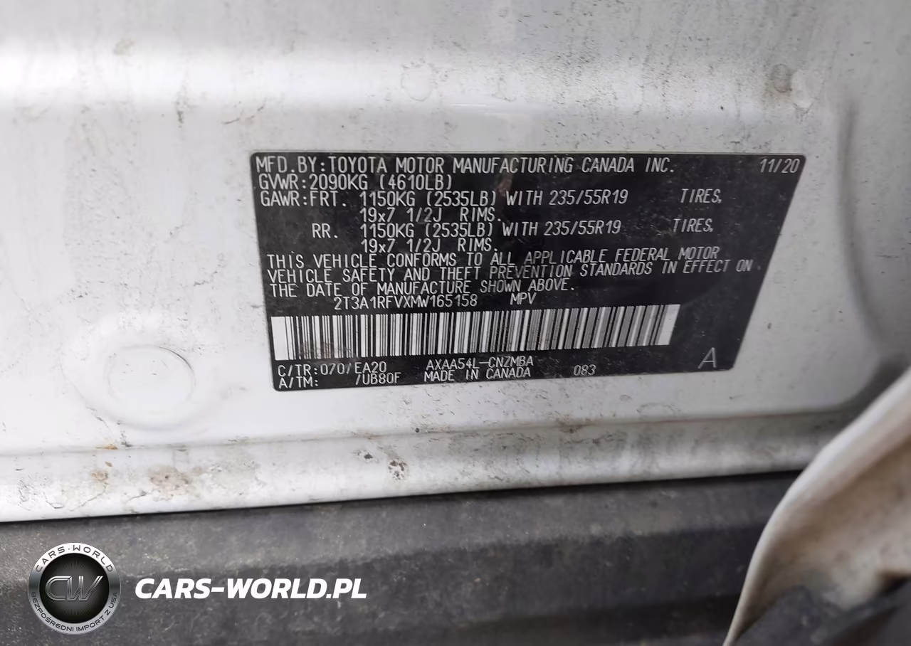 2021 Toyota Rav4 Xle Premium VIN:2T3A1RFVXMW165158 - 9