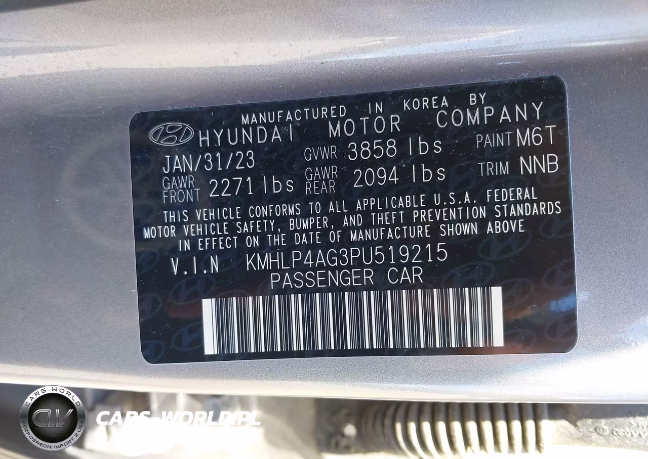 2023 Hyundai Elantra Limited VIN:KMHLP4AG3PU519215 - 9