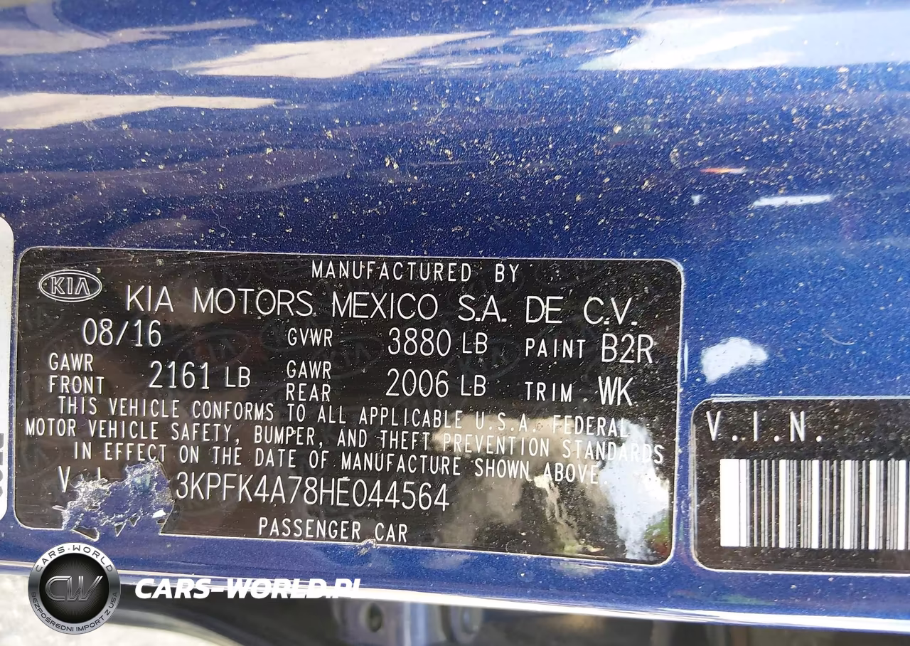 2017 Kia Forte Lx VIN:3KPFK4A78HE044564 - 9