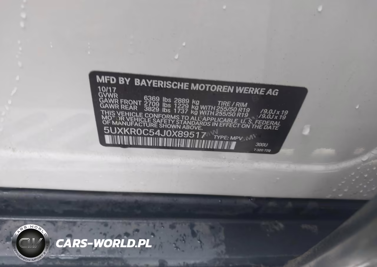 2018 BMW X5 xDrive35I VIN:5UXKR0C54J0X89517 - 9