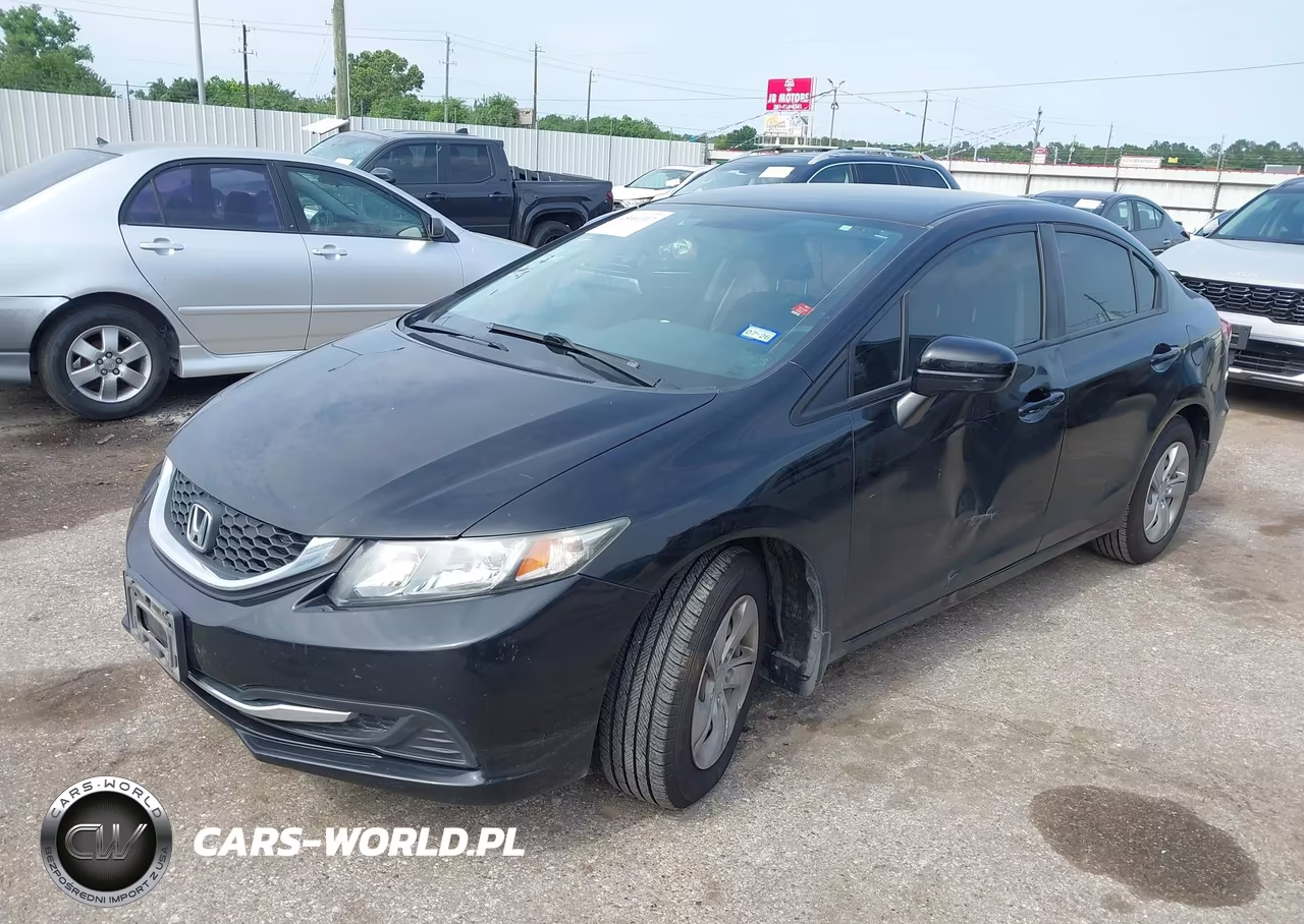 2014 Honda Civic Lx VIN:2HGFB2F5XEH529057 - 2