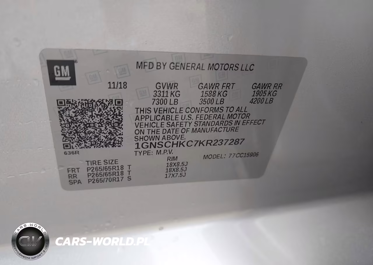 2019 Chevrolet Suburban Lt VIN:1GNSCHKC7KR237287 - 9