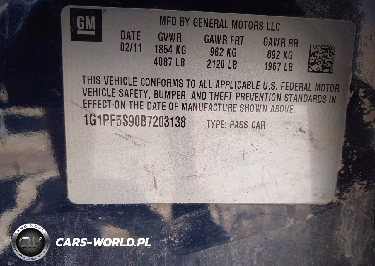 2011 Chevrolet Cruze 1Lt VIN:1G1PF5S90B7203138 - 9