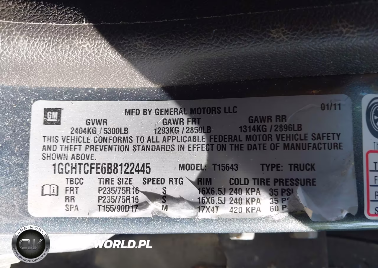 2011 Chevrolet Colorado 1Lt VIN:1GCHTCFE6B8122445 - 9