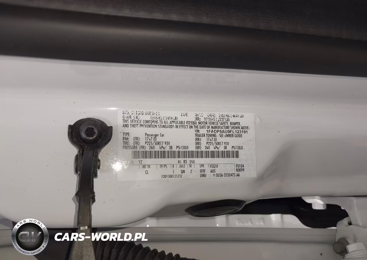 2015 Ford C-Max Hybrid Se VIN:1FADP5AU9FL123191 - 9