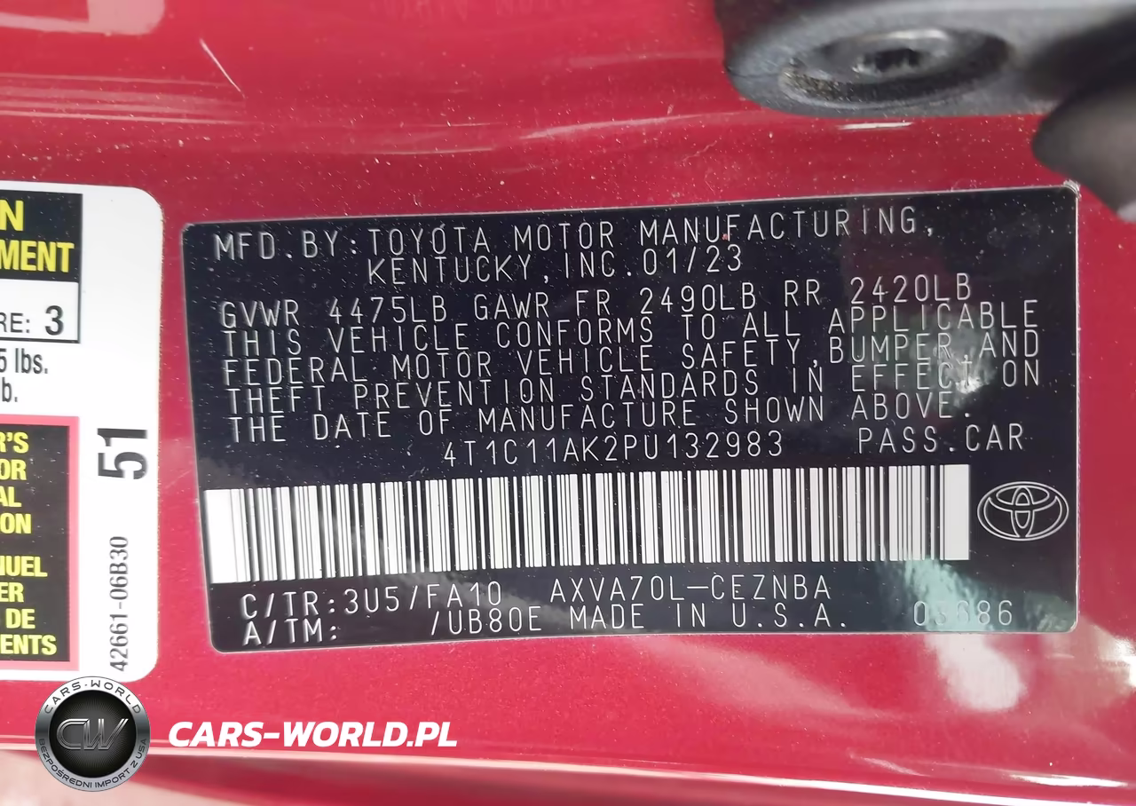 2023 Toyota Camry Le VIN:4T1C11AK2PU132983 - 9