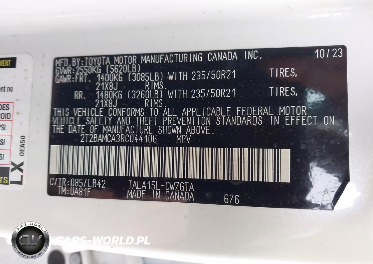 2024 Lexus Rx 350 Premium Plus VIN:2T2BAMCA3RC044106 - 9