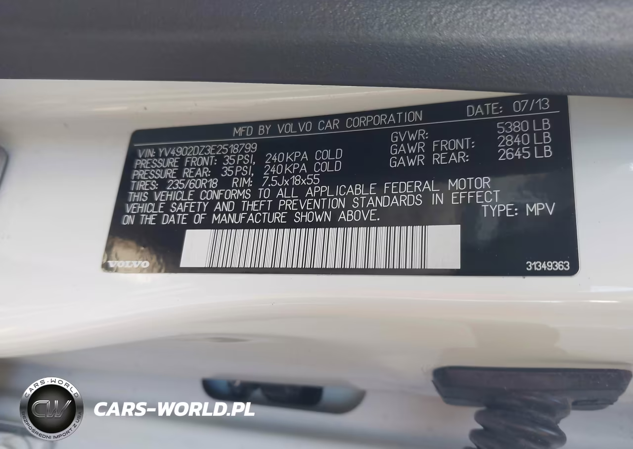 2014 Volvo Xc60 T6 R-Design VIN:YV4902DZ3E2518799 - 9