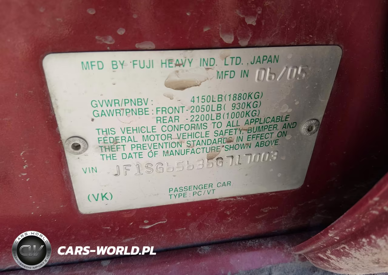 2006 Subaru Forester 2.5X VIN:JF1SG65636G717003 - 9