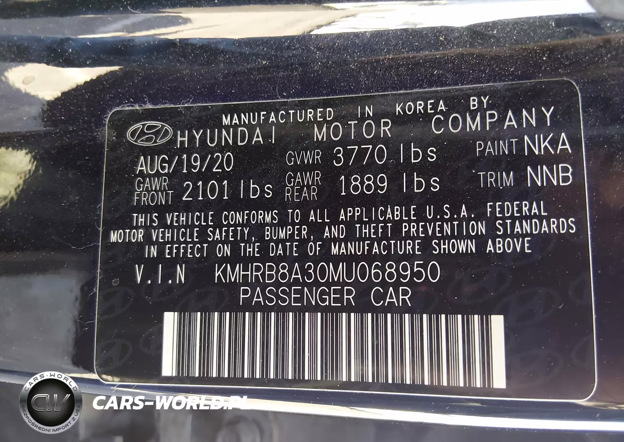 2021 Hyundai Venue Se VIN:KMHRB8A30MU068950 - 9