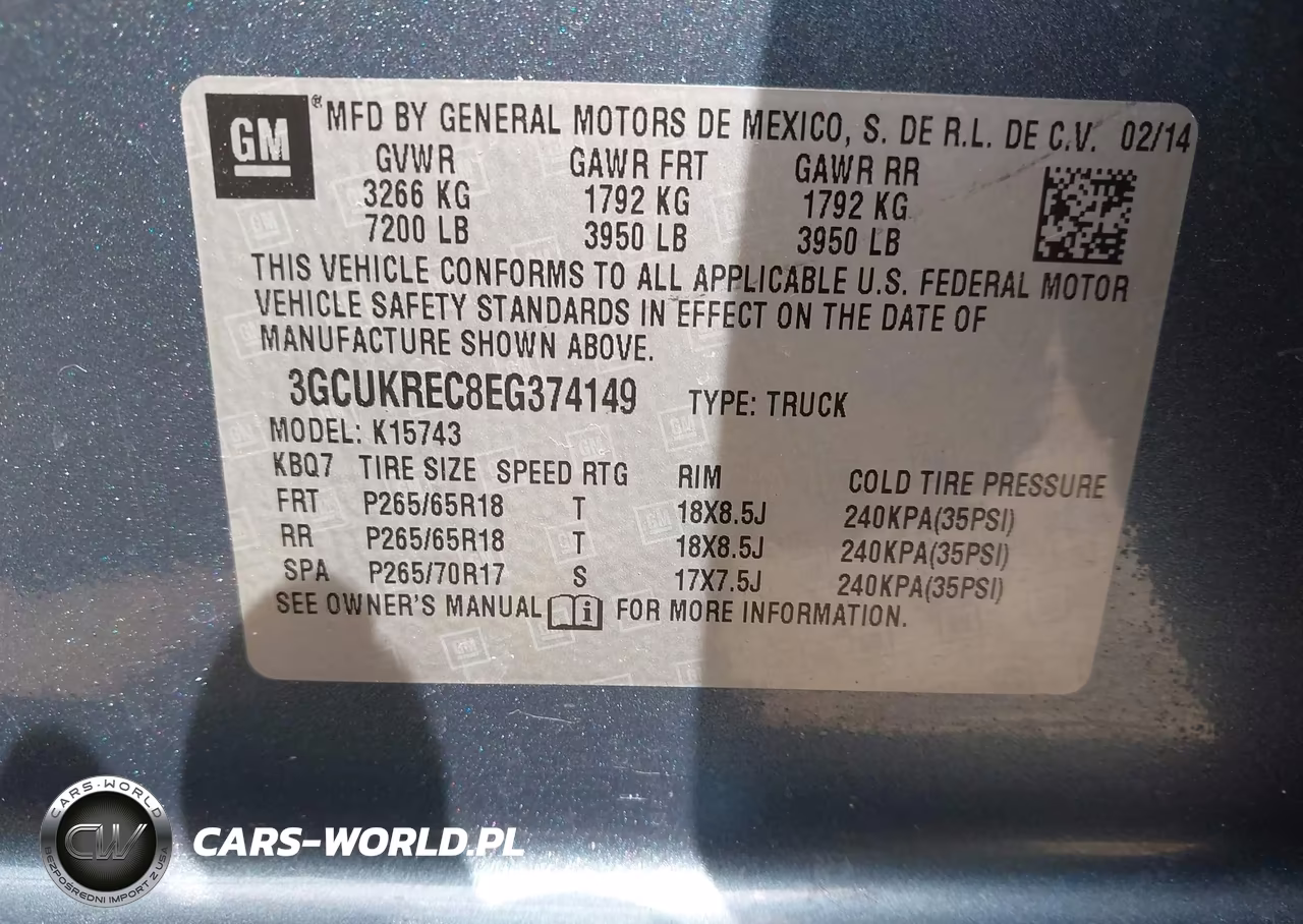 2014 Chevrolet Silverado 1500 1Lt VIN:3GCUKREC8EG374149 - 9