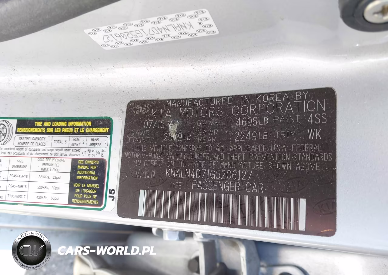 2016 Kia Cadenza Premium VIN:KNALN4D71G5206127 - 9