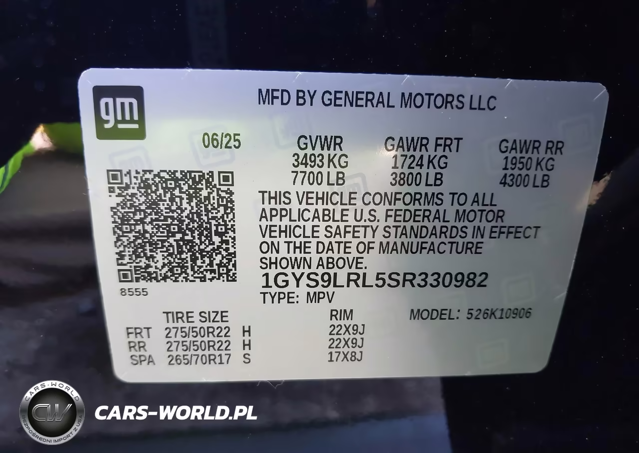 2025 Cadillac Escalade Esv Premium Luxury VIN:1GYS9LRL5SR330982 - 9