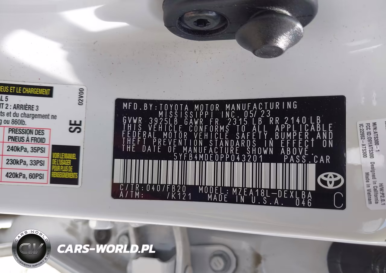 2023 Toyota Corolla Le VIN:5YFB4MDE0PP043201 - 9