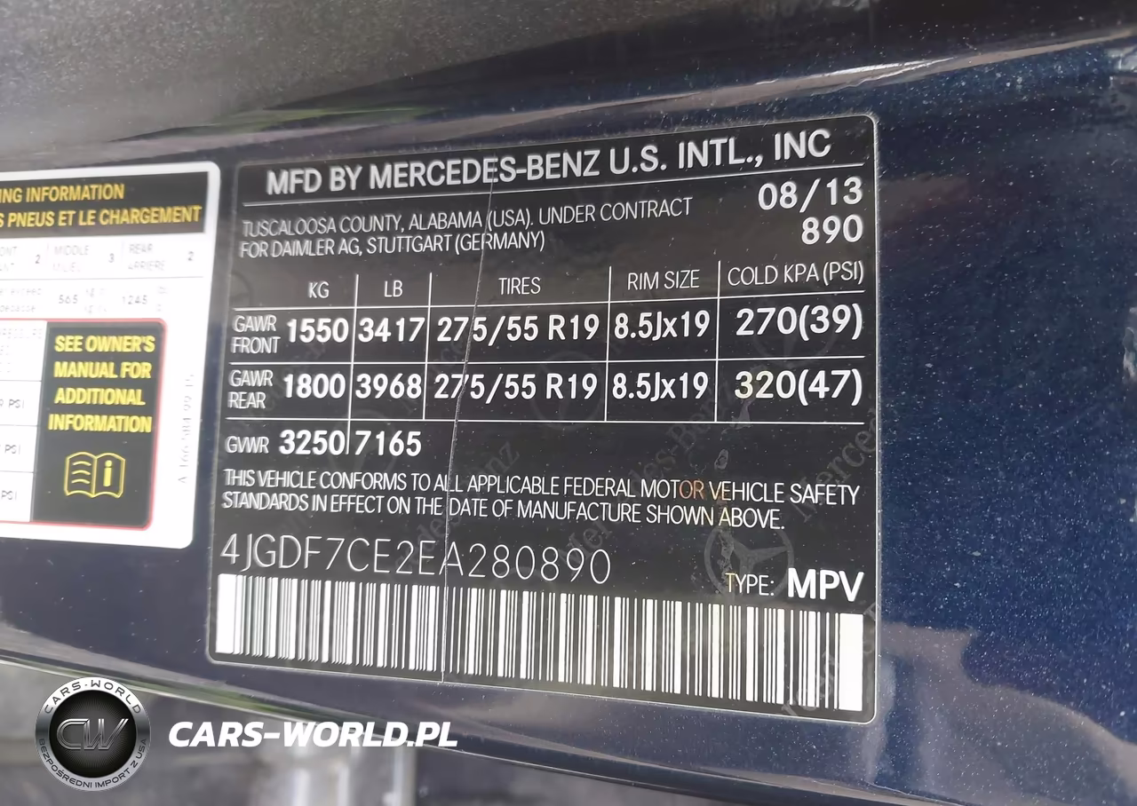 2014 Mercedes-Benz Gl 450 4Matic VIN:4JGDF7CE2EA280890 - 9