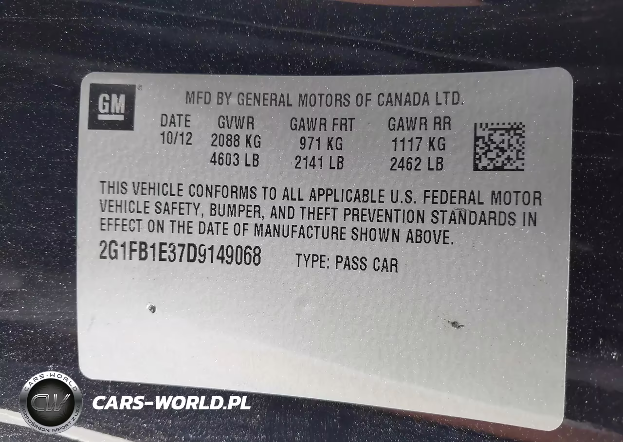 2013 Chevrolet Camaro 1Lt VIN:2G1FB1E37D9149068 - 9