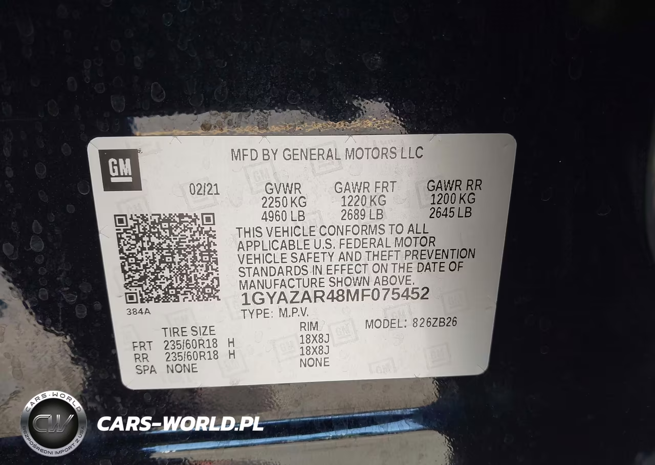 2021 Cadillac Xt4 Fwd Luxury VIN:1GYAZAR48MF075452 - 9