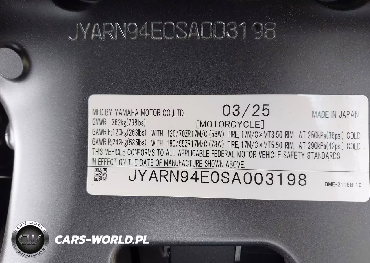 2025 Yamaha Mt09 VIN:JYARN94E0SA003198 - 10