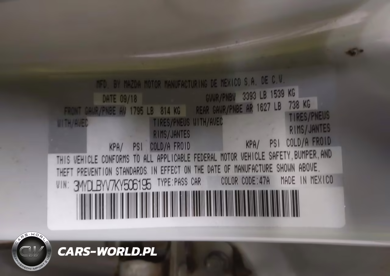 2019 Toyota Yaris L VIN:3MYDLBYV7KY506195 - 9