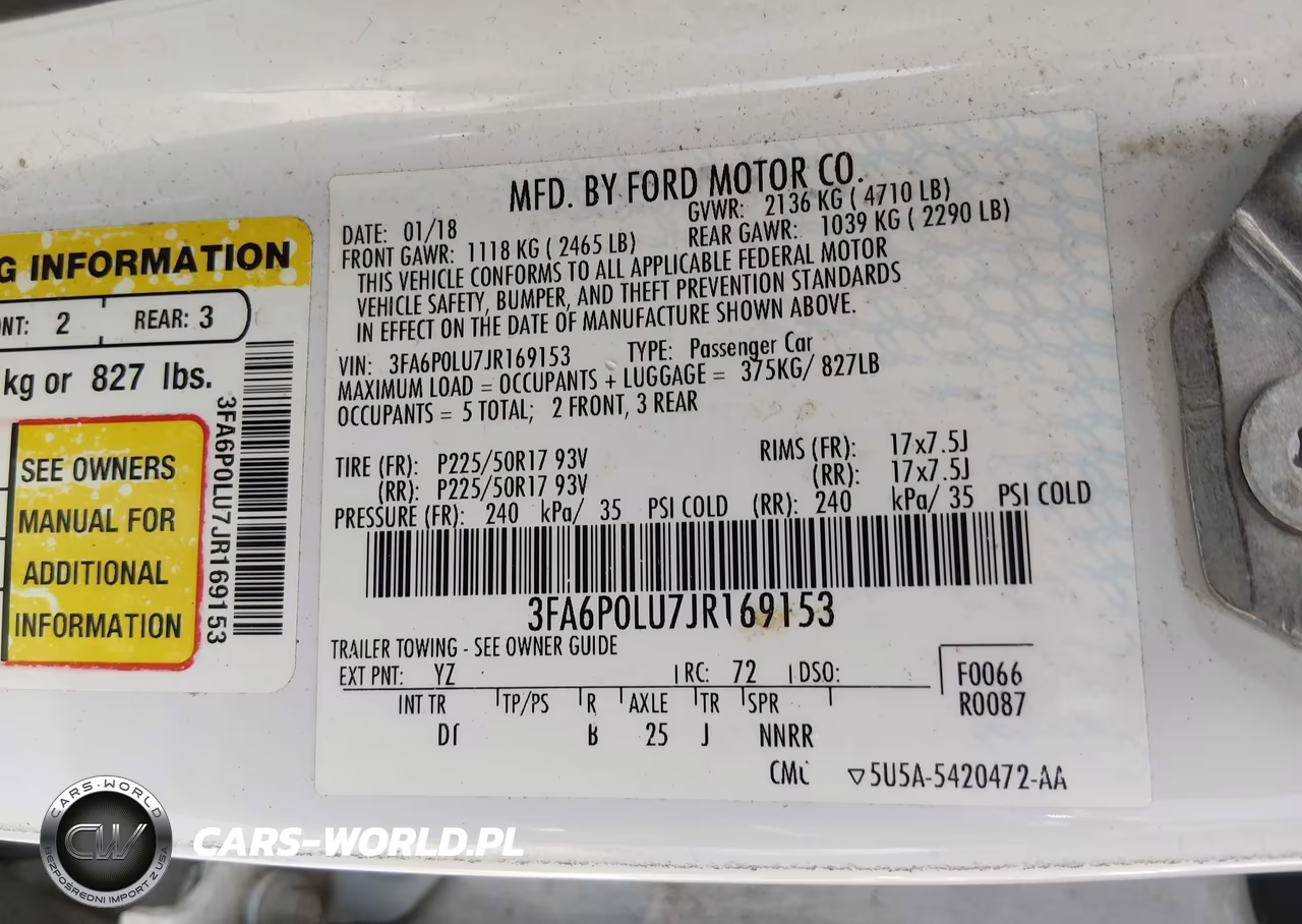 2018 Ford Fusion Hybrid Se VIN:3FA6P0LU7JR169153 - 9