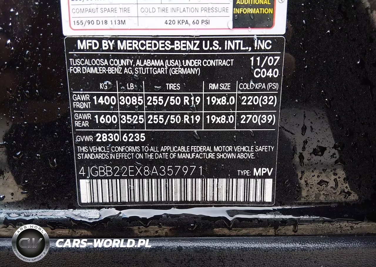2008 Mercedes-Benz Ml 320 Cdi 4Matic VIN:4JGBB22EX8A357971 - 9