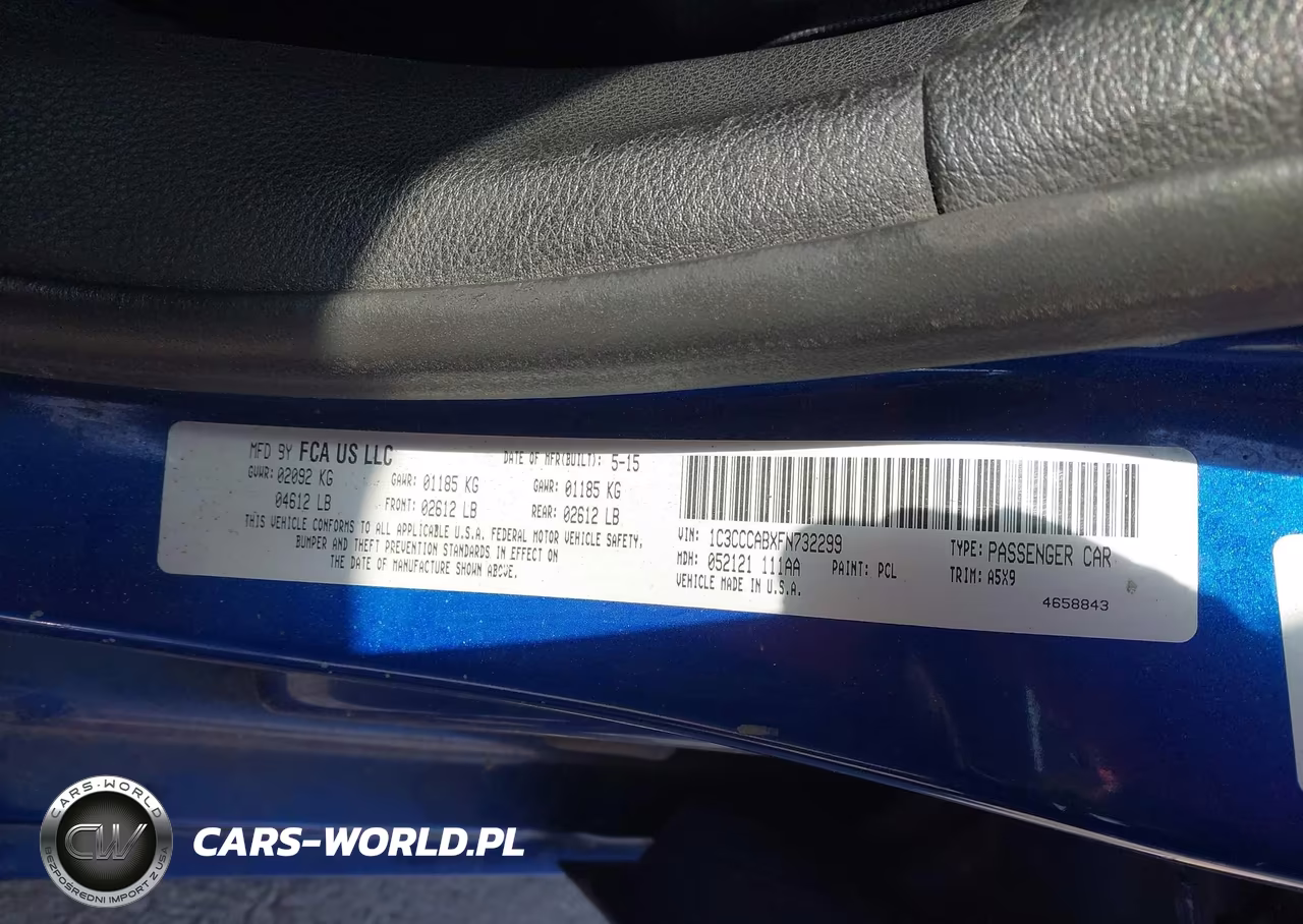 2015 Chrysler 200 Limited VIN:1C3CCCABXFN732299 - 9