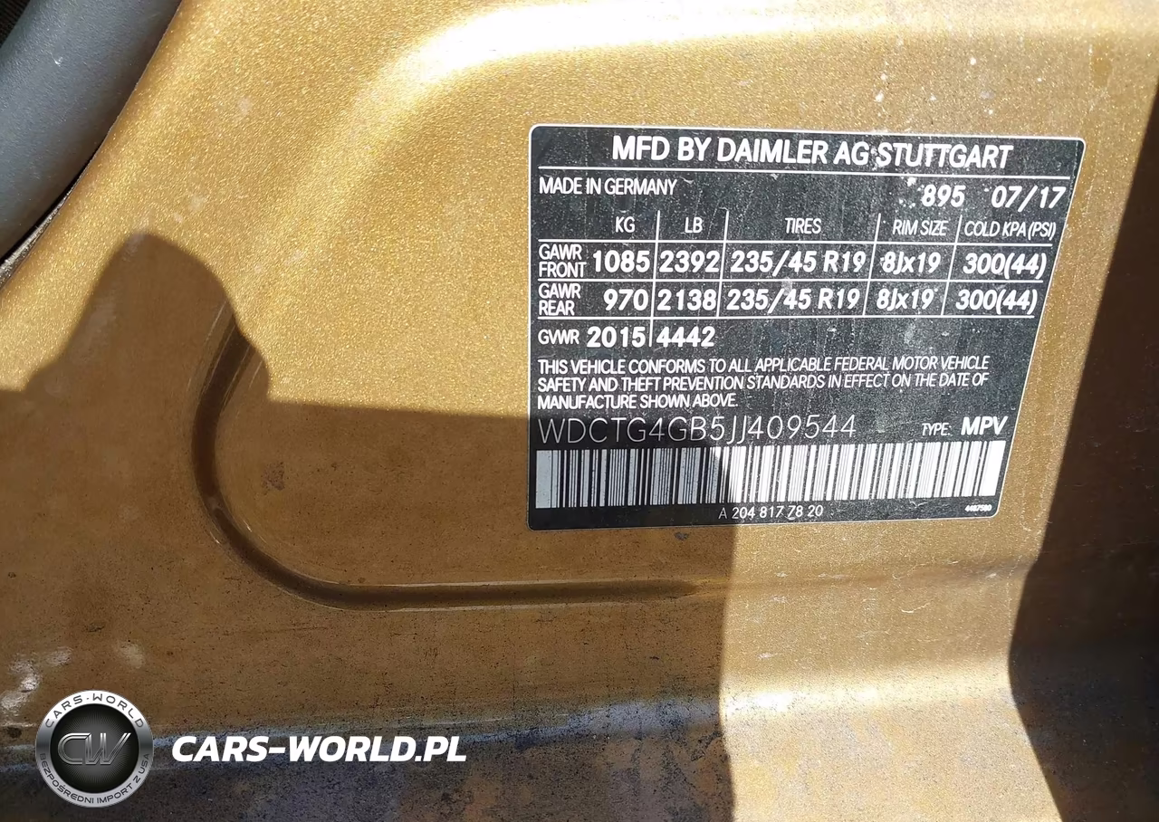 2018 Mercedes-Benz Gla 250 4Matic VIN:WDCTG4GB5JJ409544 - 9