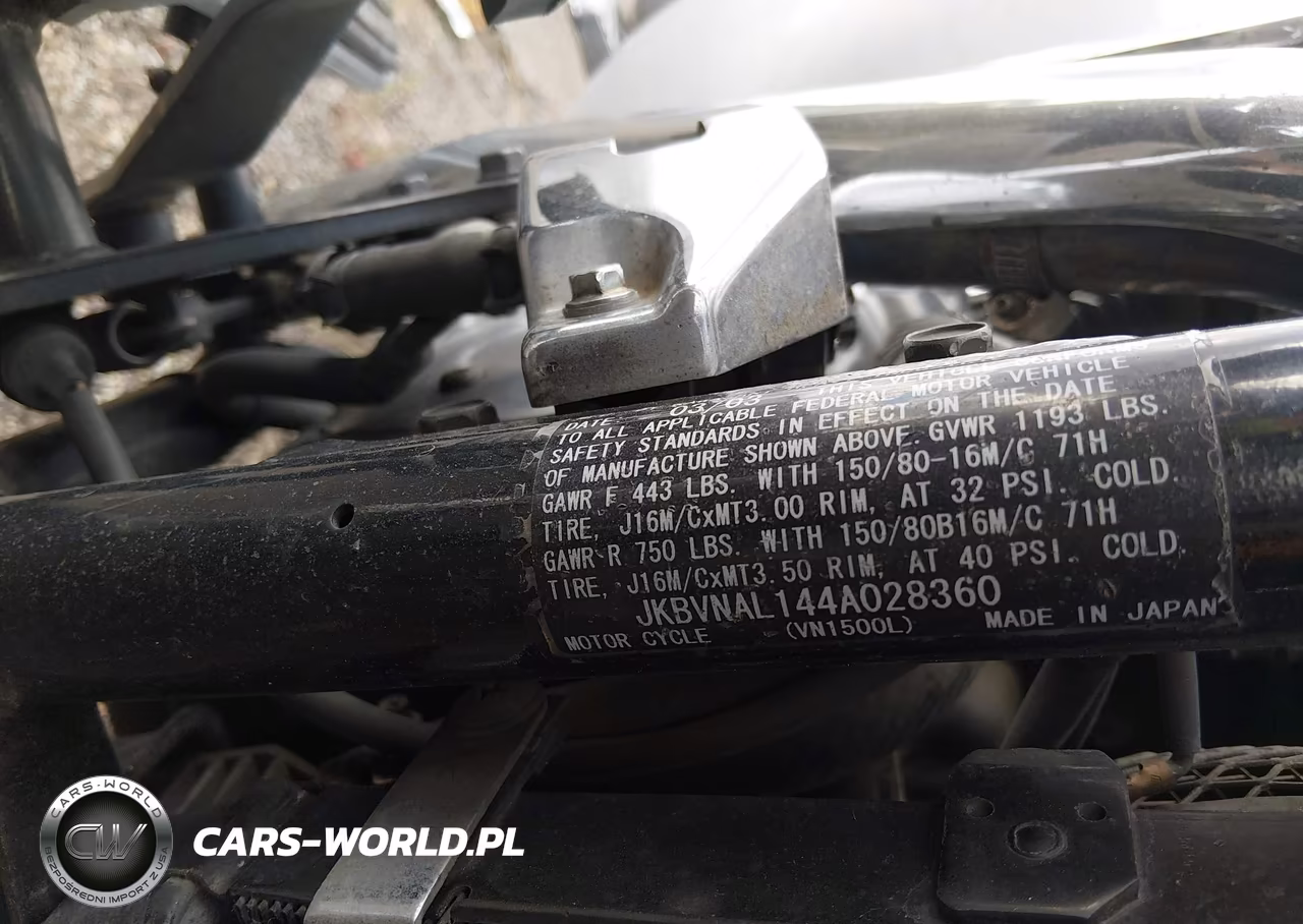2004 Kawasaki Vn1500 L VIN:JKBVNAL144A028360 - 10