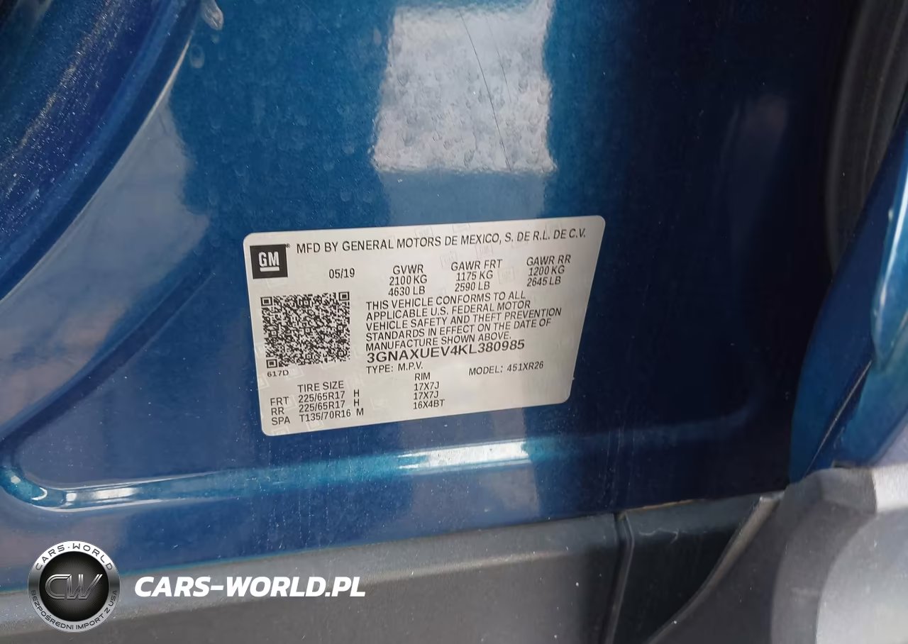 2019 Chevrolet Equinox Lt VIN:3GNAXUEV4KL380985 - 9