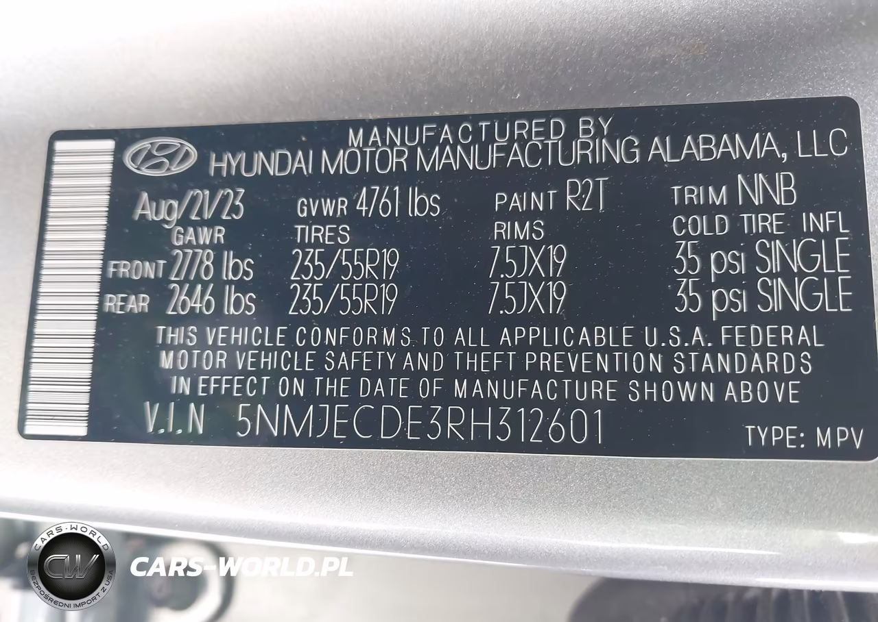 2024 Hyundai Tucson Limited VIN:5NMJECDE3RH312601 - 9