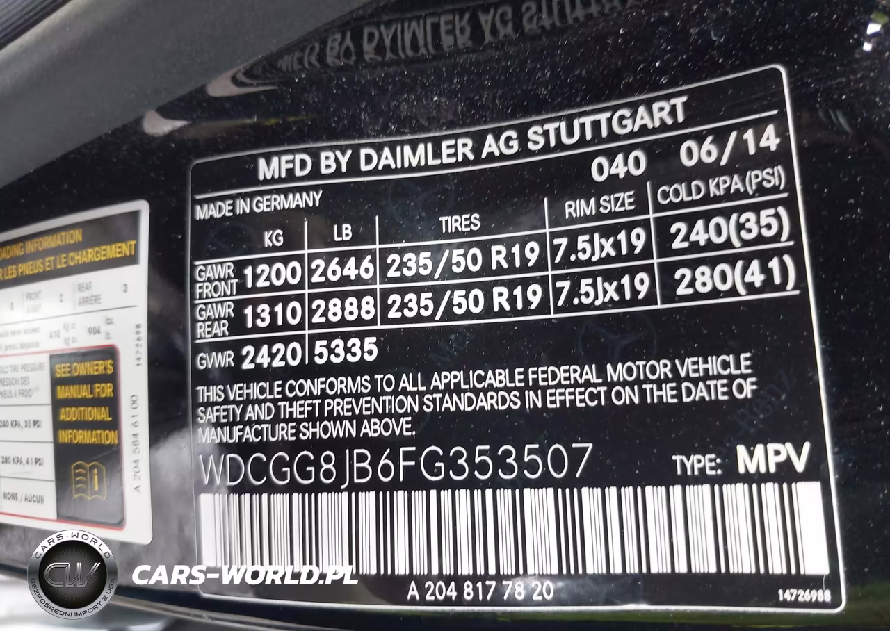 2015 Mercedes-Benz Glk 350 4Matic VIN:WDCGG8JB6FG353507 - 9