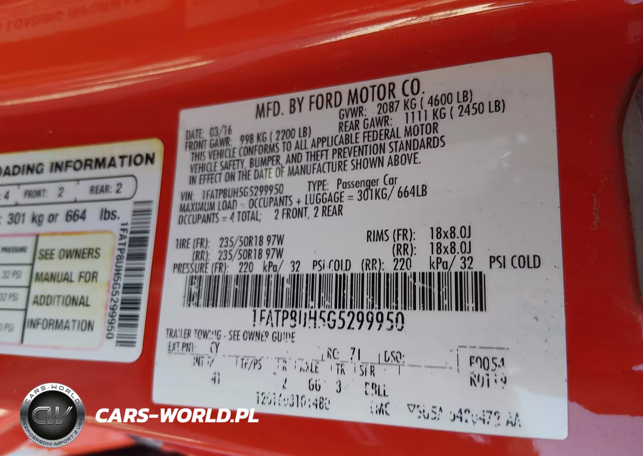 2016 Ford Mustang Ecoboost Premium VIN:1FATP8UH5G5299950 - 9