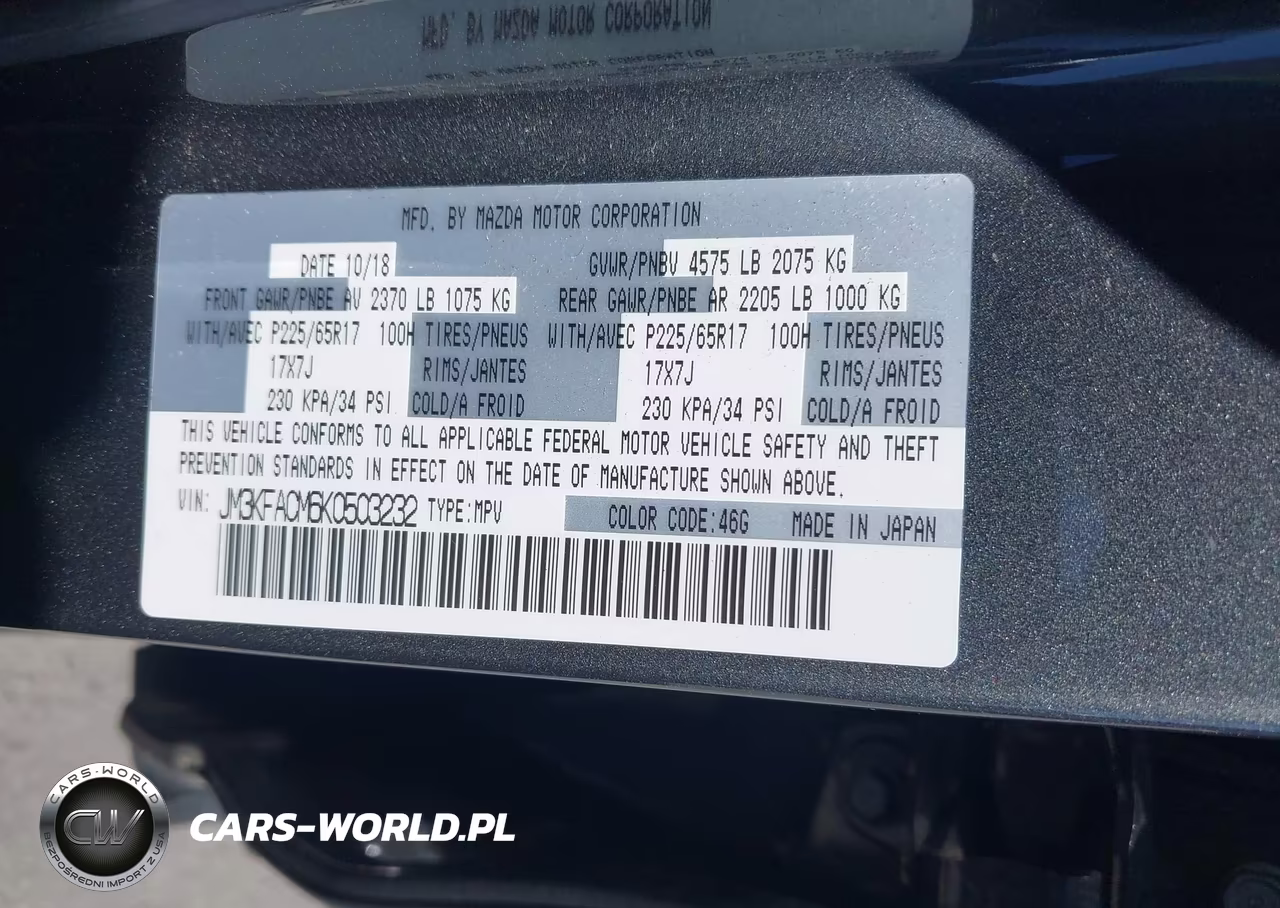 2019 Mazda Cx-5 Touring VIN:JM3KFACM6K0503232 - 9