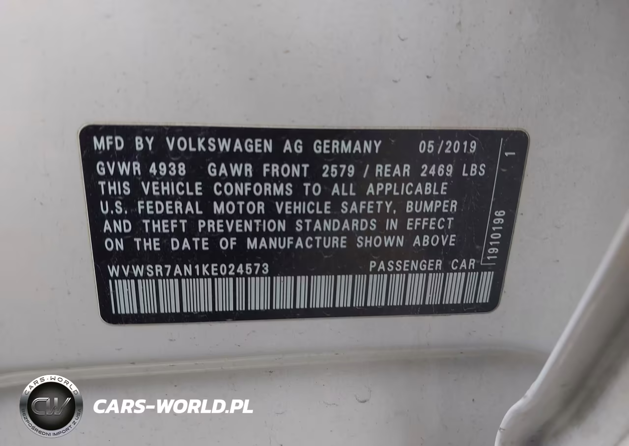 2019 Volkswagen Arteon 2.0T Sel R-Line VIN:WVWSR7AN1KE024573 - 9