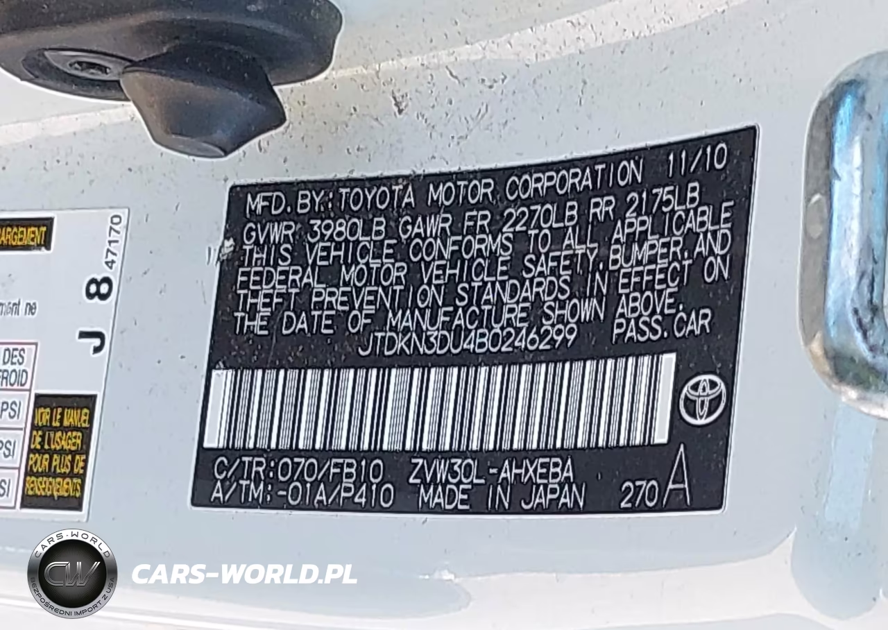 2011 Toyota Prius Three VIN:JTDKN3DU4B0246299 - 9