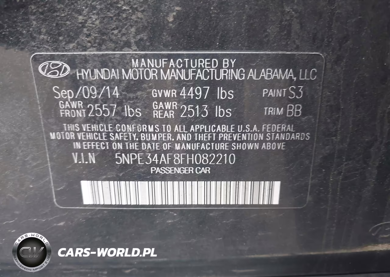 2015 Hyundai Sonata Sport VIN:5NPE34AF8FH082210 - 17