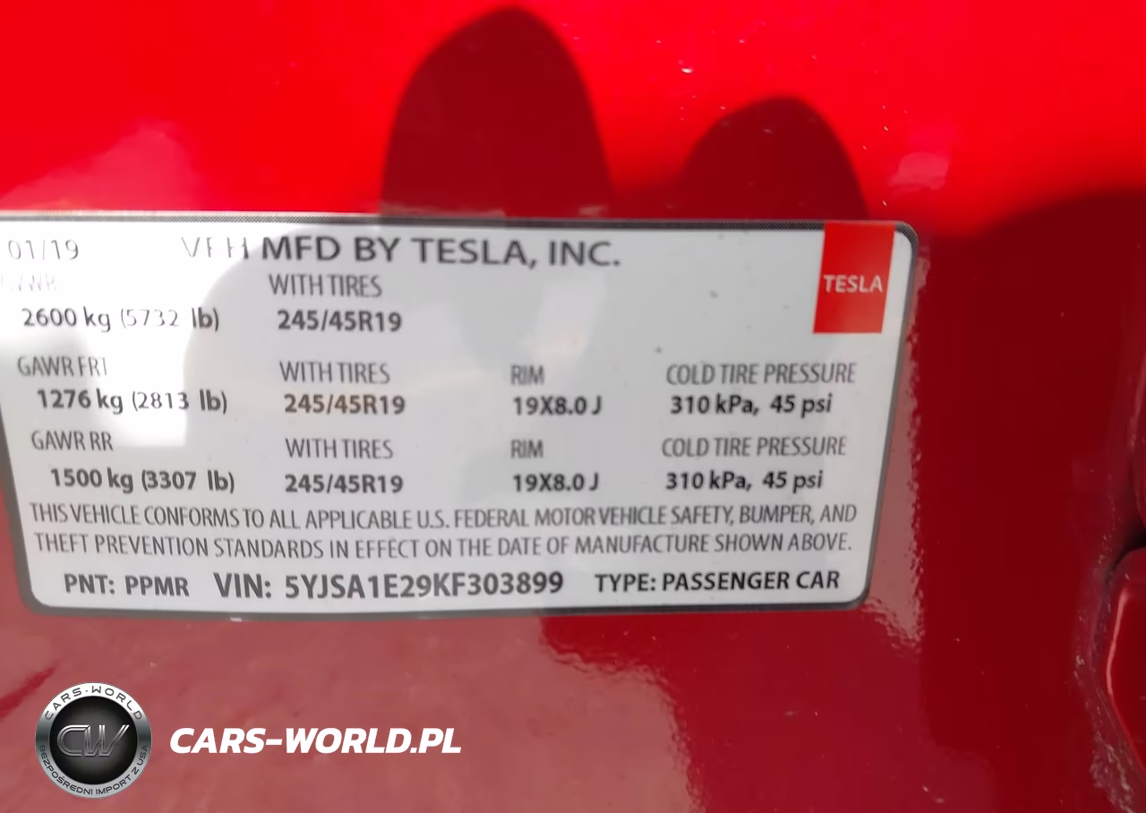 2019 Tesla Model S 100D-75D-Long Range-Standard Range VIN:5YJSA1E29KF303899 - 9