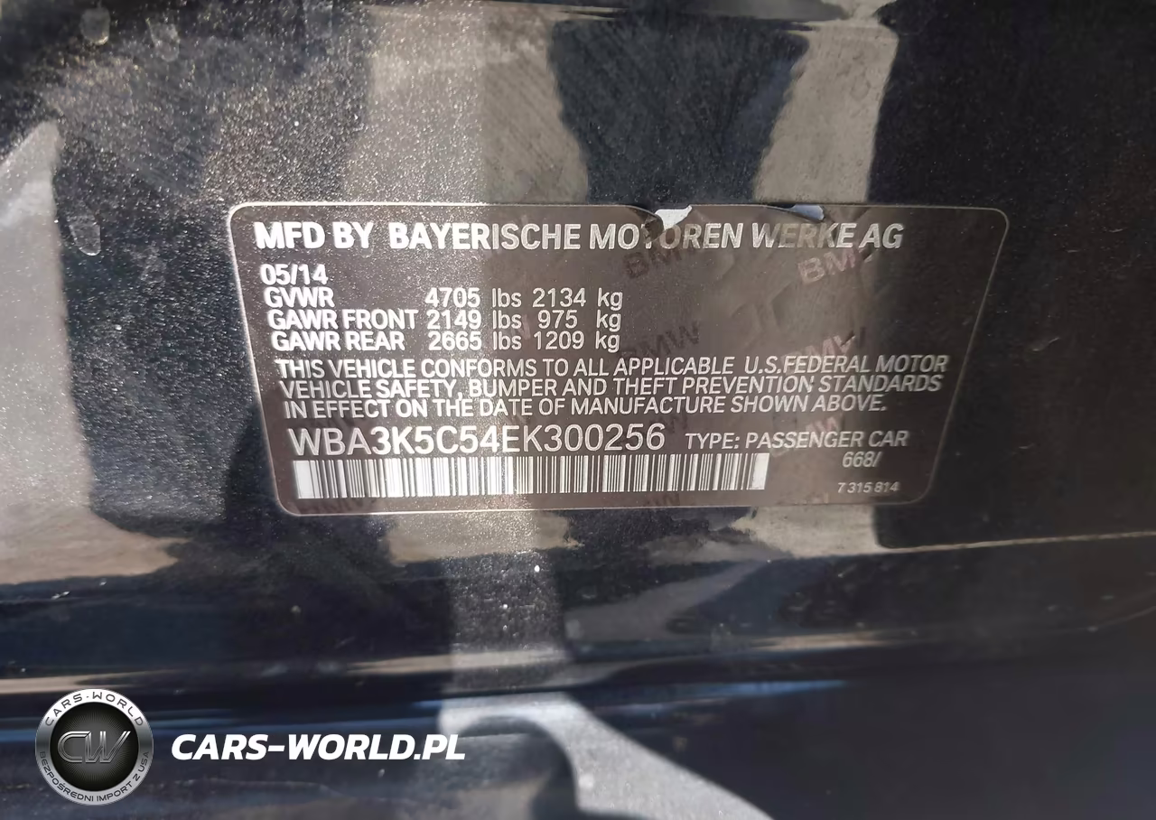 2014 BMW 328D xDrive VIN:WBA3K5C54EK300256 - 9