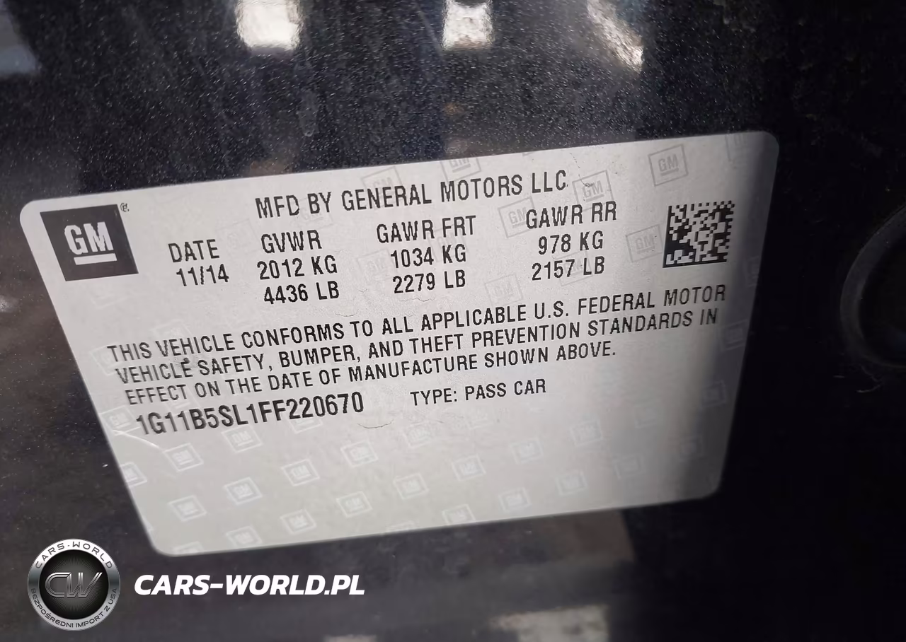 2015 Chevrolet Malibu Ls VIN:1G11B5SL1FF220670 - 9