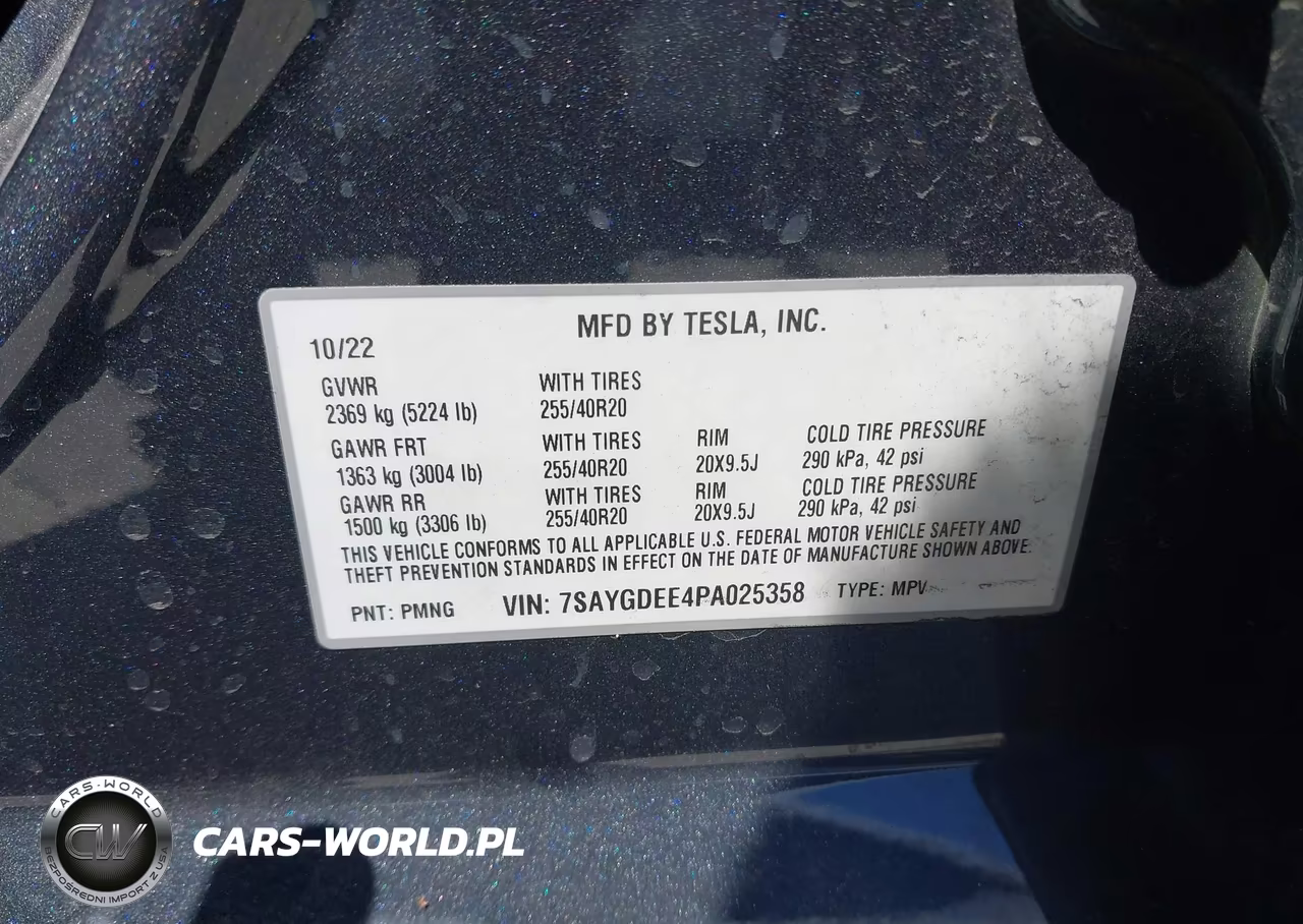 2023 Tesla Model Y Awd-Long Range Dual Motor All-Wheel Drive VIN:7SAYGDEE4PA025358 - 9