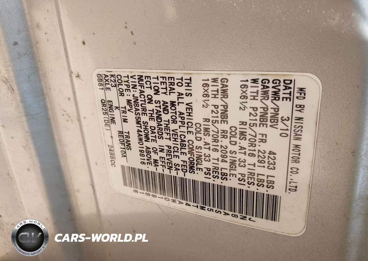 2010 Nissan Rogue S VIN:JN8AS5MT4AW019816 - 9