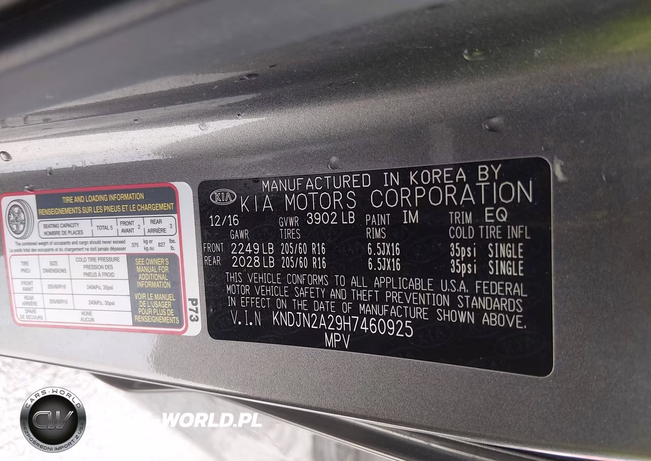 2017 Kia Soul VIN:KNDJN2A29H7460925 - 9