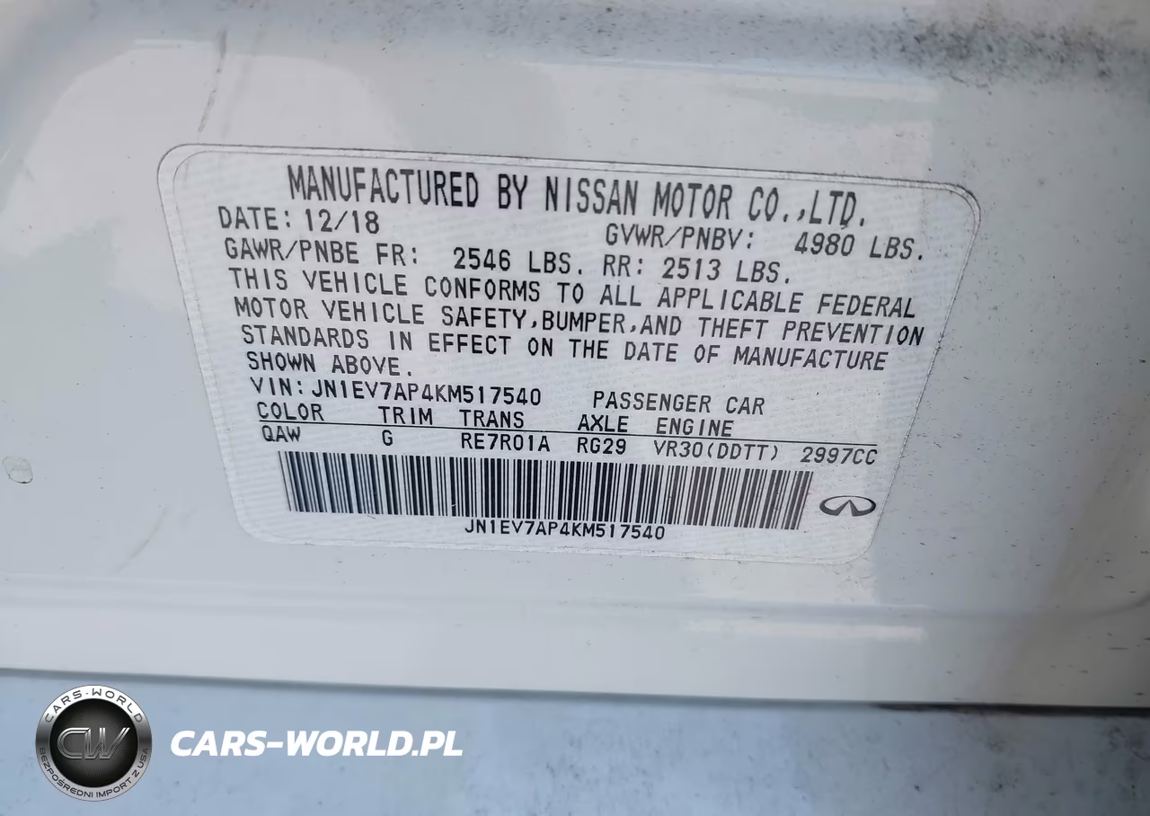 2019 Infiniti Q50 3.0T Luxe VIN:JN1EV7AP4KM517540 - 9