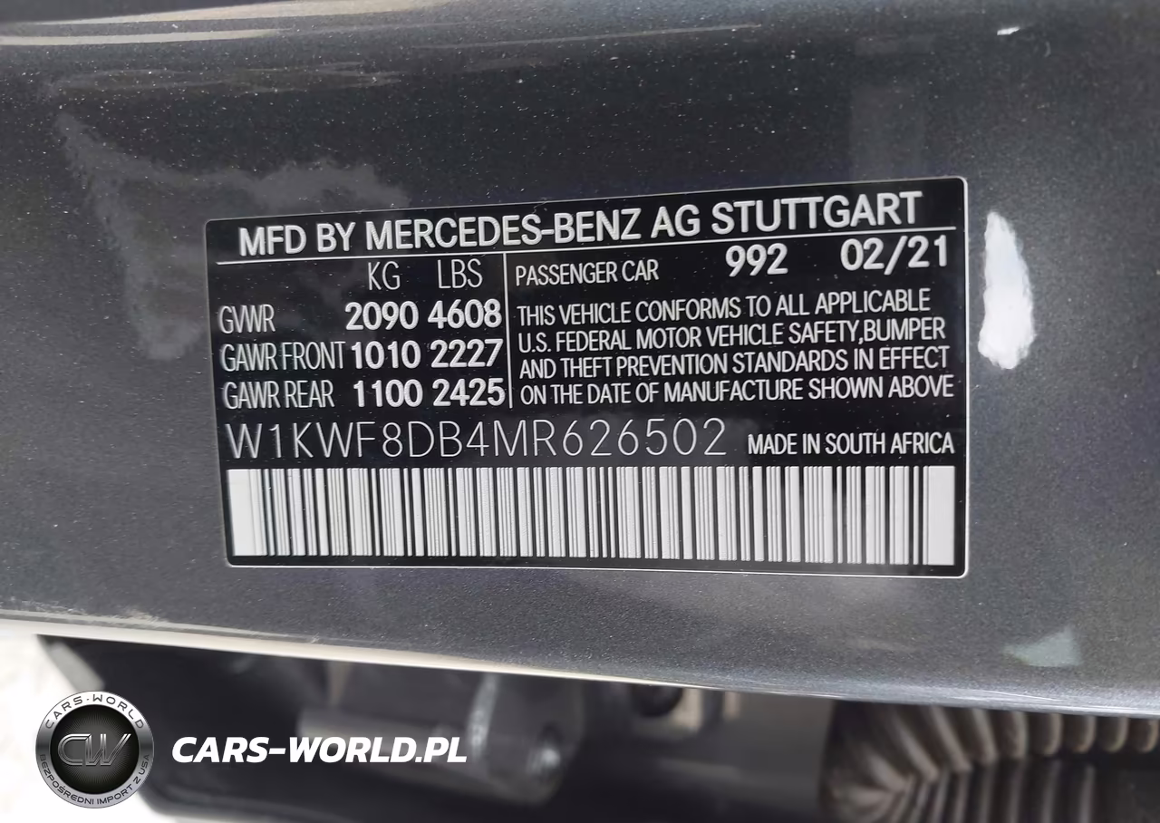 2021 Mercedes-Benz C 300 Sedan VIN:W1KWF8DB4MR626502 - 9