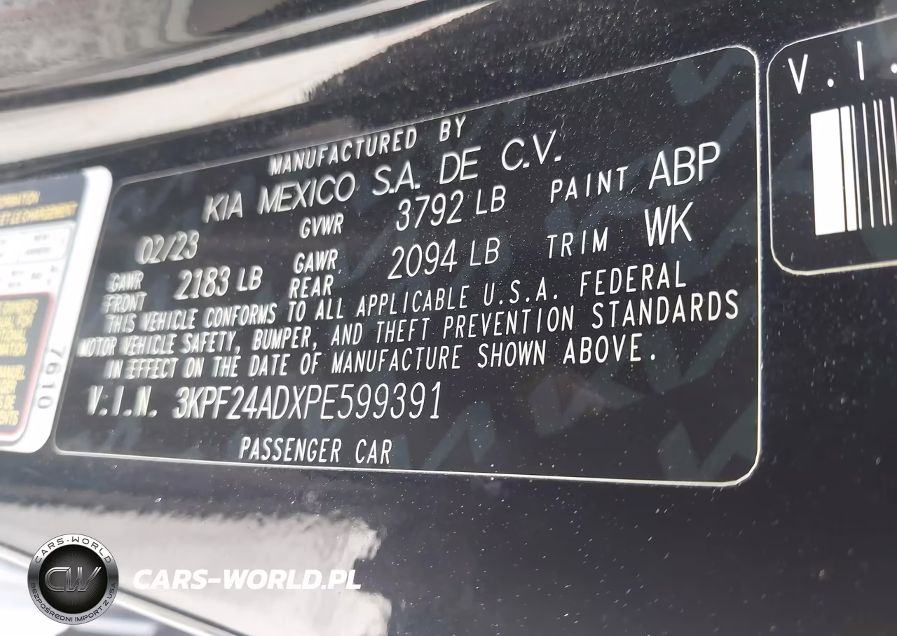 2023 Kia Forte Lxs VIN:3KPF24ADXPE599391 - 9