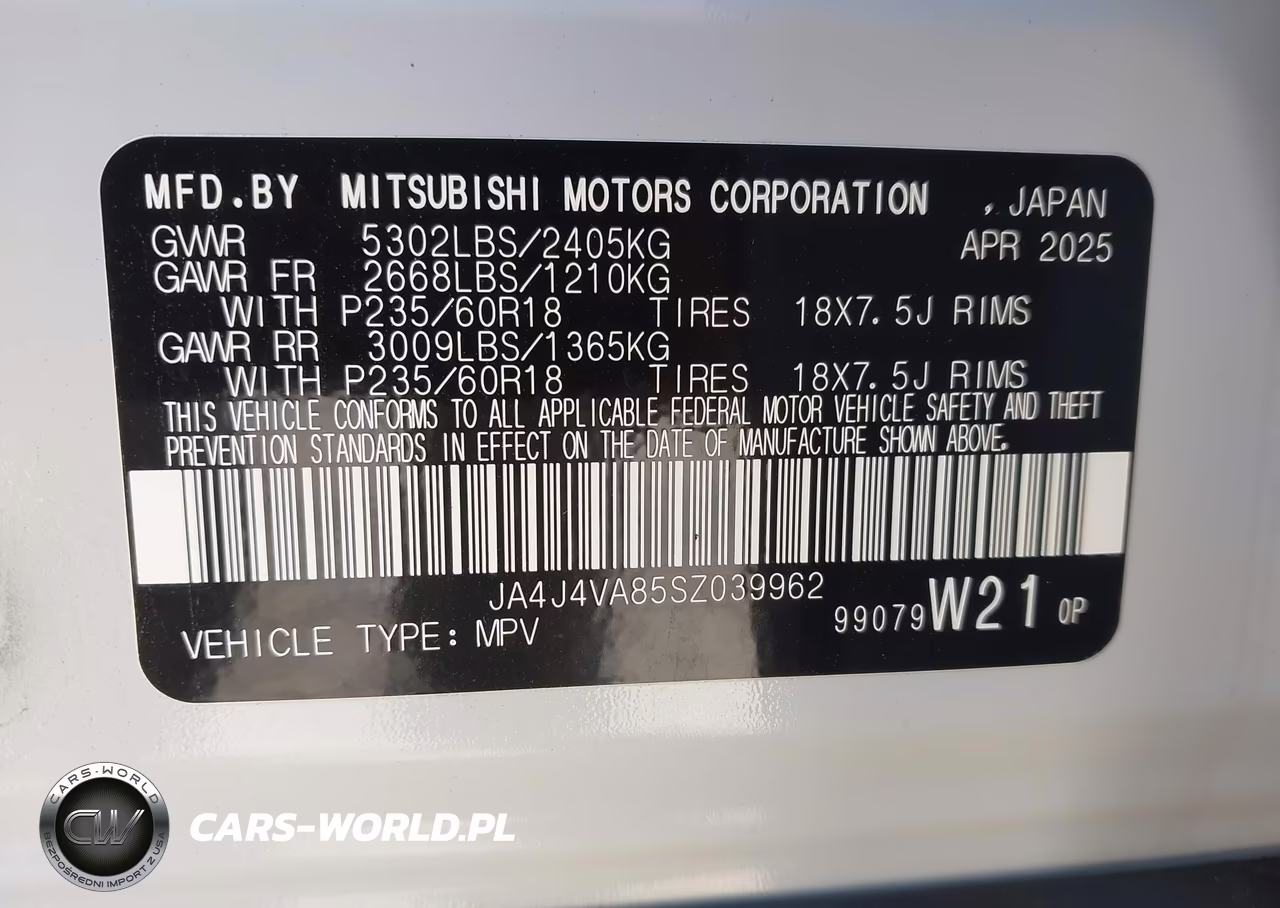 2025 Mitsubishi Outlander Trail Edition S-Awc VIN:JA4J4VA85SZ039962 - 9